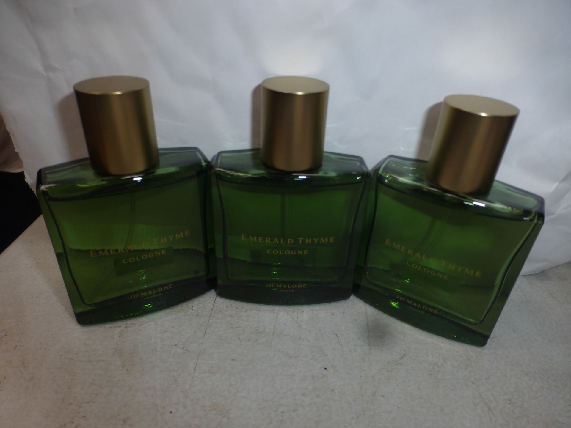 3 x 30ml bottles of Jo Malone Emerald Thyme cologne - new (C13B)
