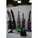 6 x second-hand vacuums, including Dyson, Shark and Vax, etc., all untested - second-hand (ES5)
