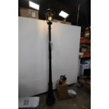 1 x Endon Burford metal lamp post with LED lamp, model: 76551, together with 1 x Drayton
