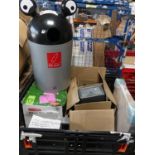 1 x magnum of bins, including 1 x British Bins plastic bottle bin with eyes, Vauth Sagel 3 x