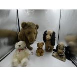 A selection of toys comprising 1 x 1950's battery operated Chap the Obedient Dog, with black eyes,