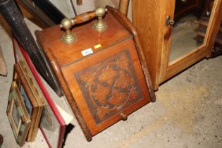 A 19th Century mahogany coal scuttle