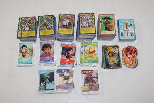 A box of Lego and other collector's cards