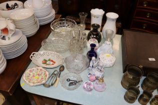 A quantity of various table glassware to include c
