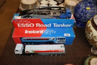 Two boxed Esso lorries