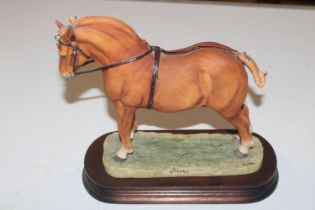 A Border Fine Arts Suffolk Punch stallion, standin