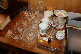 A quantity of various glass and china to include d