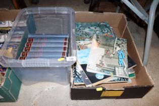 A box of Arrow Engineering books and a box of Gile