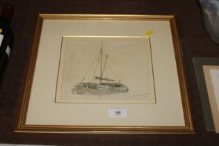 Arthur Gerald Ackerman R. I., "Barge At Lincoln" i