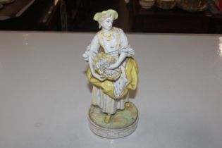 A 19th Century German porcelain figure of a lady 2