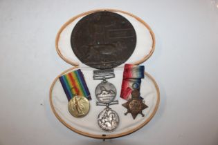A group of three WWI medals to 44716 Grenadier F B
