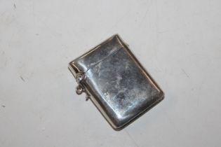 A silver vesta case Hallmarked Birmingham 1901, ma