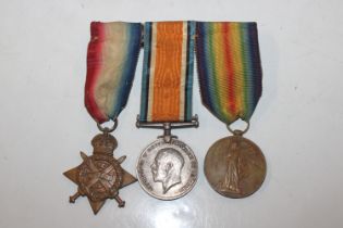 A group of three WWI medals to 60791 Gnr. J Edward
