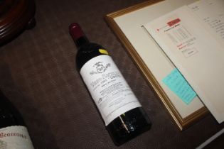 A bottle of Vega-Sicilia Cosecha 1995 Unico Ribera