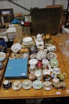 A collection of various china to include boxed lac