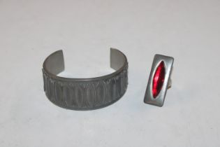 Mylios Brodrene Norway, pewter bangle and Danish s