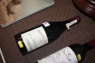 A bottle of Chateau de Beaucastel Chateau Neuf-du-