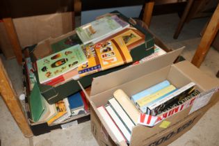 Five boxes of various books to include art related