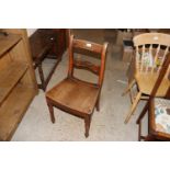 A 19th Century oak dining chair