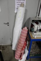 Two rolls of material