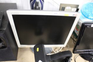 An LG computer monitor