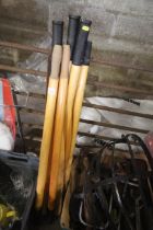 Three rowing oars