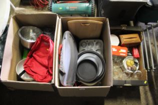 A quantity of miscellaneous items including kitche