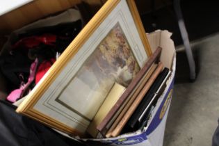 A box of pictures and prints