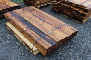 A quantity of feather edged fencing boards. This l