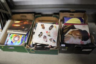 Three boxes of assorted records