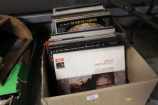 Two boxes of records