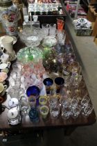 A collection of table glassware to include Lowatts