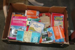 A box of Ordnance Survey maps