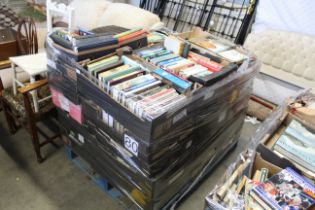 A pallet of miscellaneous books. Successful purch