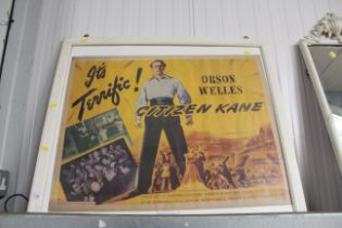 A poster print 'Citizen Kane'