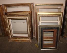 A collection of various picture frames