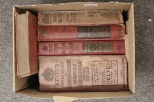 Five volumes Kelly's Directory of Suffolk