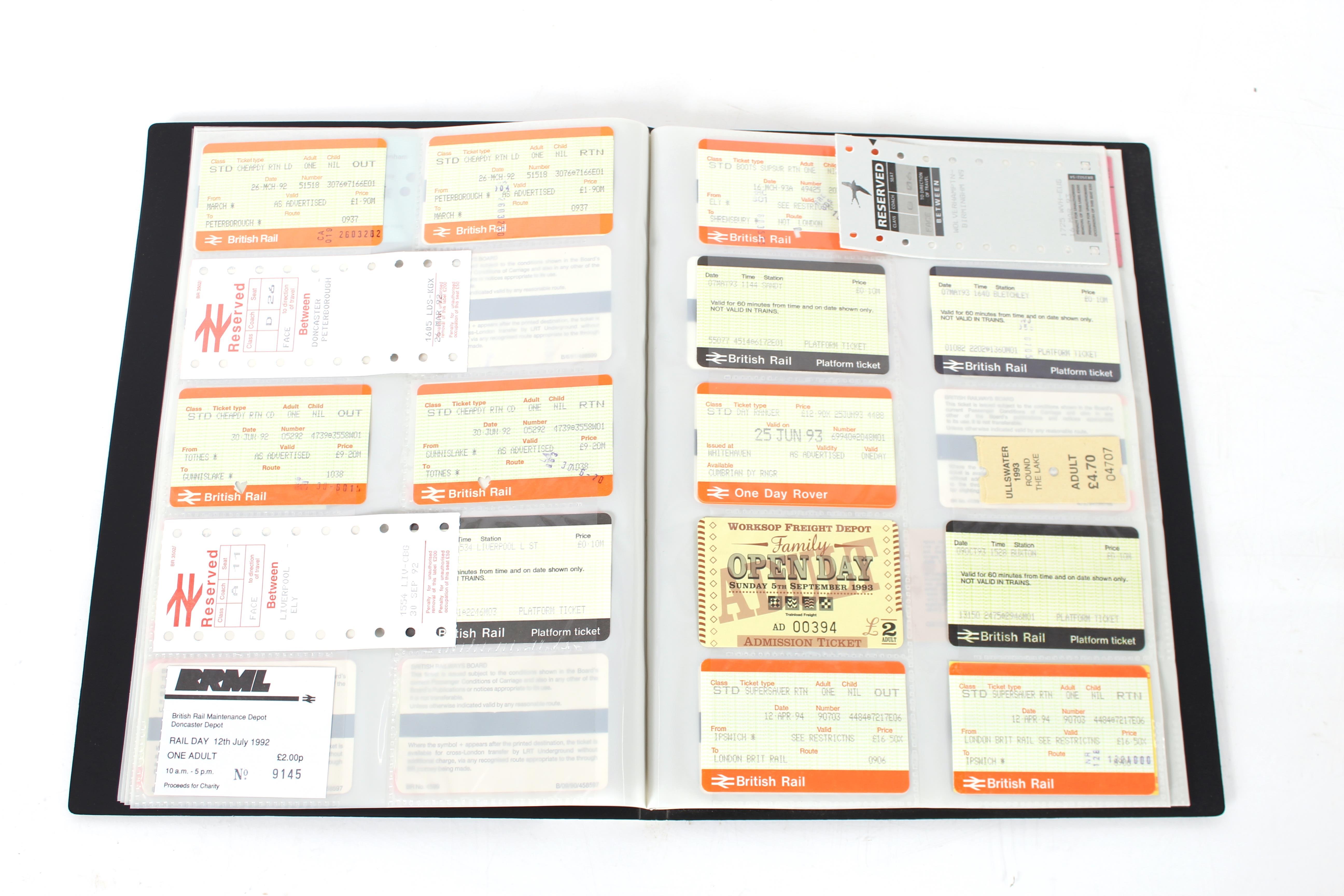 An album of miscellaneous railway tickets - Image 2 of 5