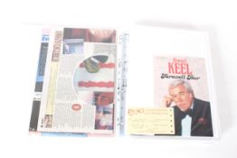 A folder of various concert flyers, programmes, re