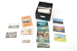 A small collection of travel post-cards and a coll