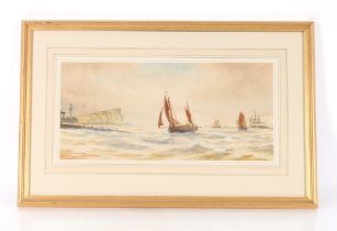 T. Mortimer, British, late 19th / early 20th Century watercolour study of various sailing vessels