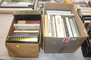 Two boxes of books mostly Persian and Islamic A