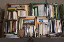 Five boxes of miscellaneous books containing Art r