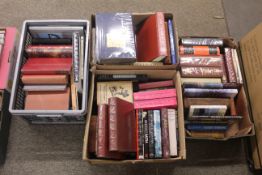 Four boxes of books relating to military history,