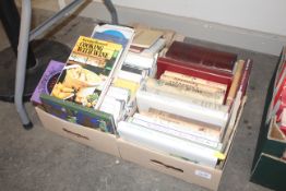 Two boxes of miscellaneous cookery books