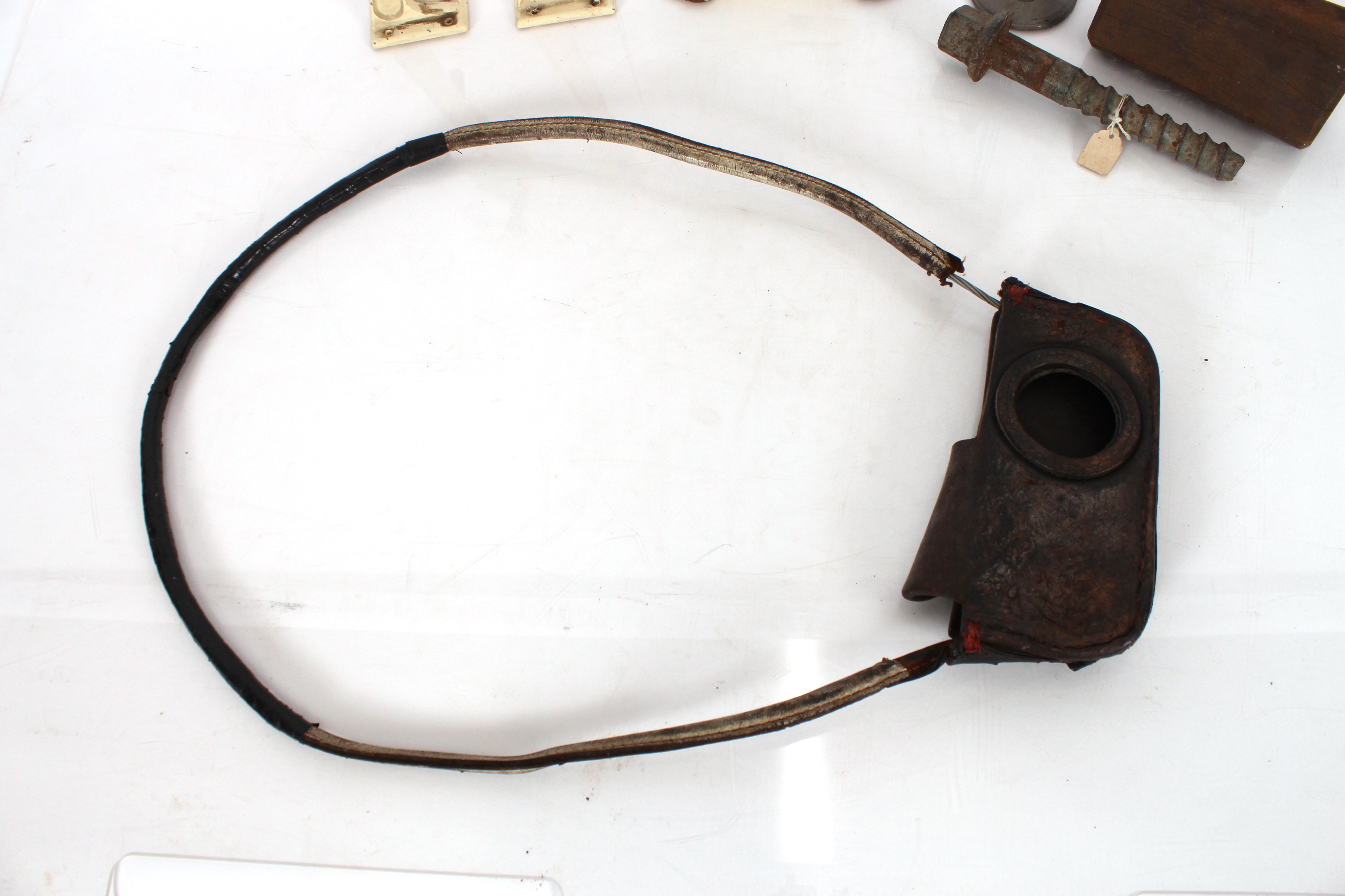 A railway leather and cable line pass holder; two - Image 2 of 3