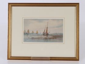 Richmond W. Markes, watercolour study of a beached