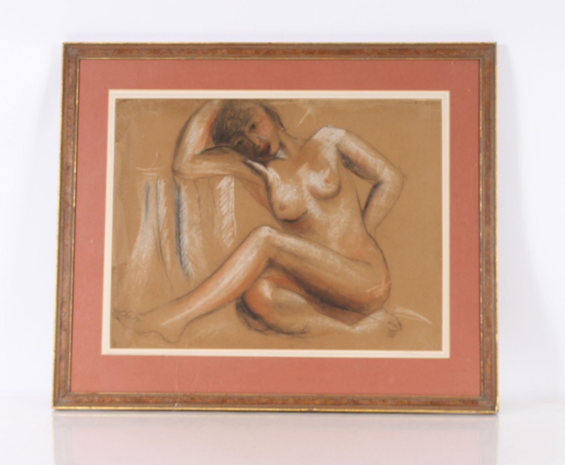Attributed to Christopher Wood, study of a seated - Image 2 of 4