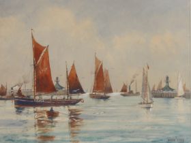 Nobby! Clark 1924, watercolour of vessels in a bus