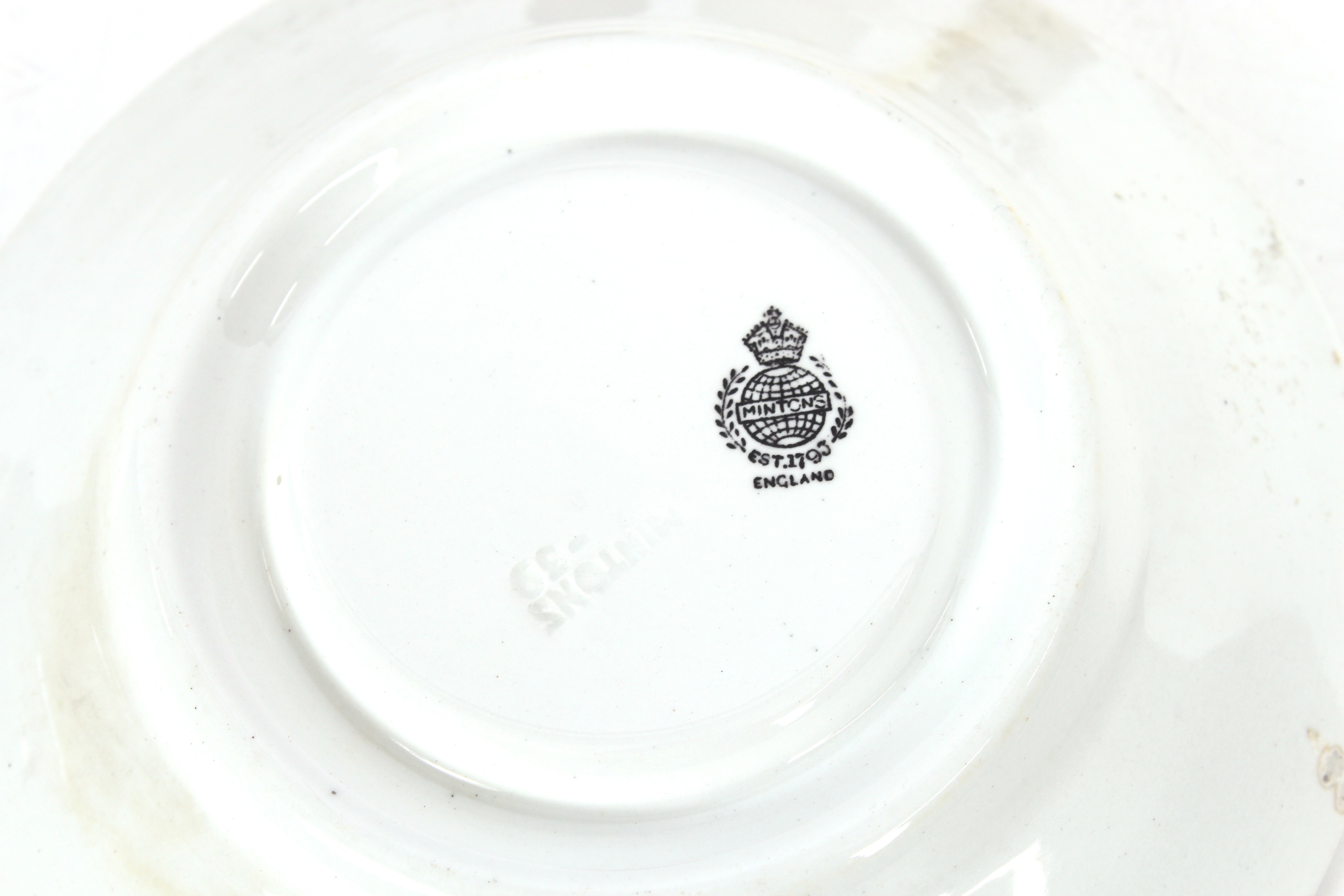 A pair of Minton LNER saucers; two glazed stonewar - Image 2 of 3